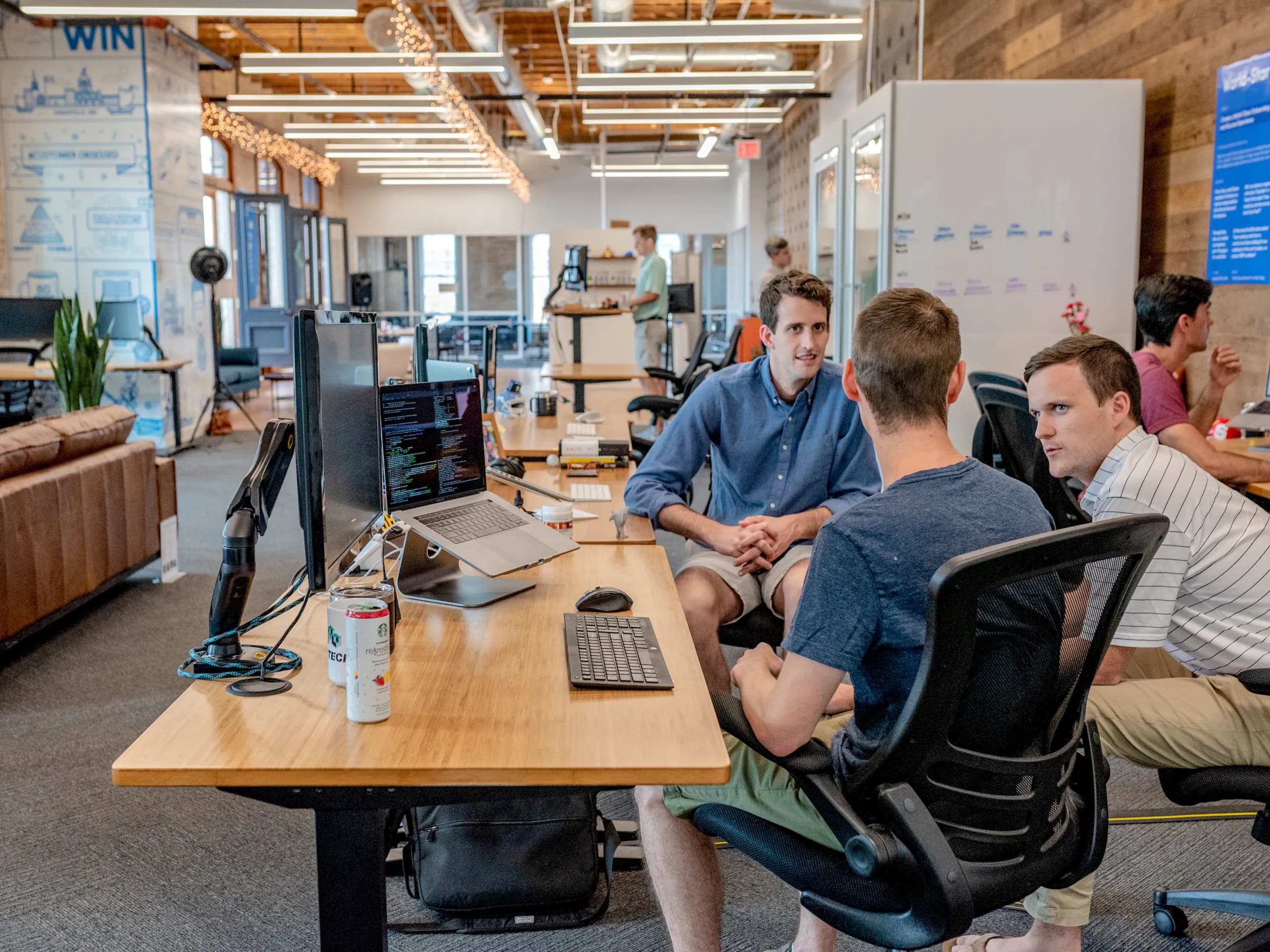 A team reviewing culture diagnostics